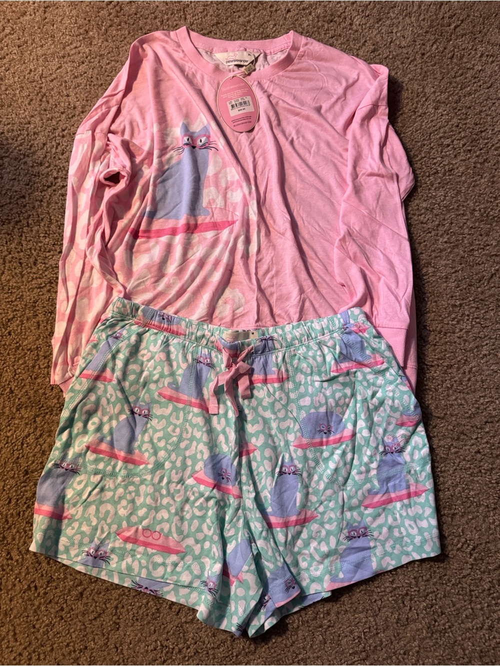 Peter Alexander cat pajamas set